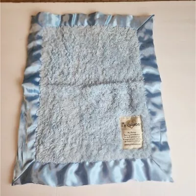 My Blankee Blue Lovey Security Blanket 12 X 16 Satin Trim • $25