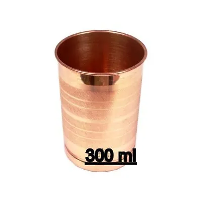 100% REAL Copper Drinking Glass Cup Tumbler Mug 300 ML Ayurvedic Yoga FREE SHIP • $12.99