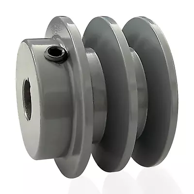 Double Groove Pulley/Sheave 2.5 OD 5/8 Bore AK Fixed Bore Pulley For A 3L & 4L  • $26.99