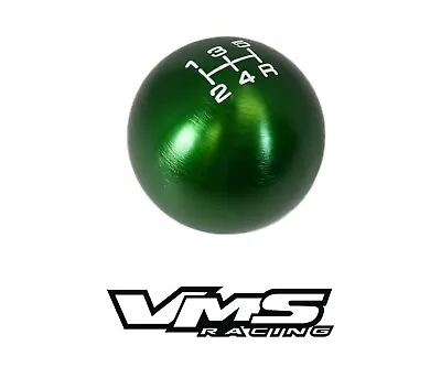Vms Racing Green Round Billet Gear Lever Shift Knob For Mitsubishi 5 Speed • $19.95