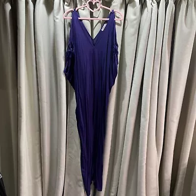 Boho Australia Navy Blue Maxi Dress Multi Size Could Fit Size 10 12 14 16 18 20 • $25