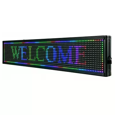 40 X8  LED Scrolling Sign Programble Digital Advertising 7-Color Display Board • $71.44