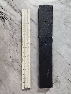 Vintage K & E Beginner's Slide Rule Ruler Wooden 4058W W/Case • $9.99