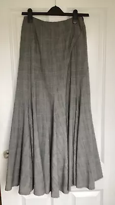 £12 • Buy Jaeger Long Skirt Flare UK 8 Fully Lined