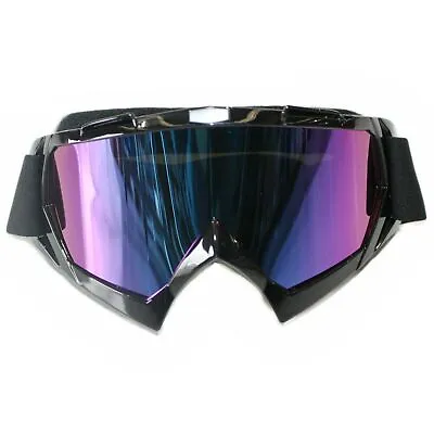 Tinted BLACK Motocross Motorbike MX Goggles Anti-fog UV Protection Dirt Pit Bike • $22.86