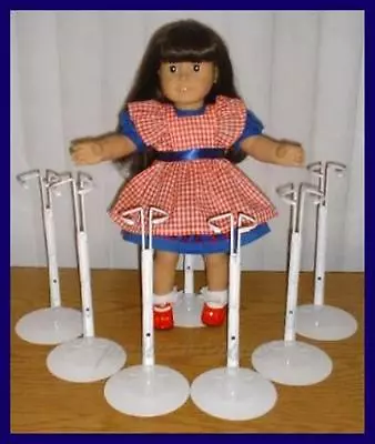 6 White Kaiser 2601 Doll Stands For 18  AMERICAN GIRL Magic Attic ANNE ESTELLE • $51.99