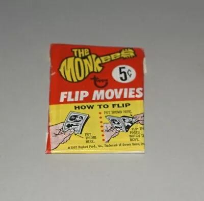 Original 1967 Topps The Monkees Flip Movies Trading Cards Unopened Wax Pack • $35