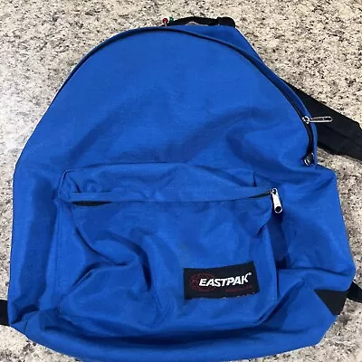 VTG Eastpak Bag Backpack Blue Lightweight Made In USA Bookbag • $29.99