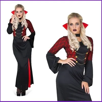 Adult Halloween Ladies Vampire Temptress Costume • £14.39