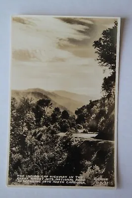 $6.99 • Buy Indian Gap Highway Great Smoky Mountains North Carolina Real Photo Postcard RPPC