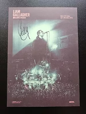 Liam Gallagher SIGNED MTV Unplugged A4 Art Print / Poster AUTOGRAPHED Oasis • £40