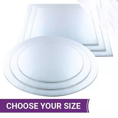 Cut Edge Cake Boards Card Base 1.8mm Single Thick Wedding Decoration ALL SIZES • £1.29