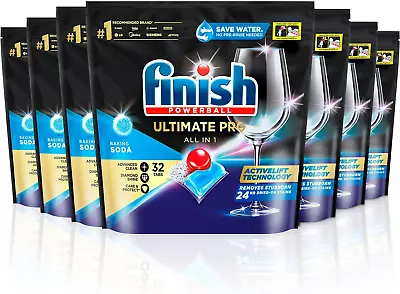 Finish Ultimate Pro Dishwash Tablets Baking Soda 32 Tablets • $31.38