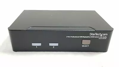 WITHOUT PSU!! Startech Sv231dpua 2 Port Professional USB DisplayPort KVM Switch • £24.99