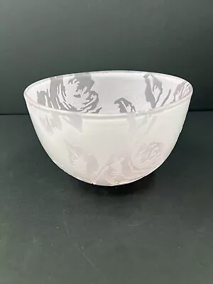 Genuine Shannon Crystal Designs Of Ireland By Godinger Pink Rose Bowl • $50
