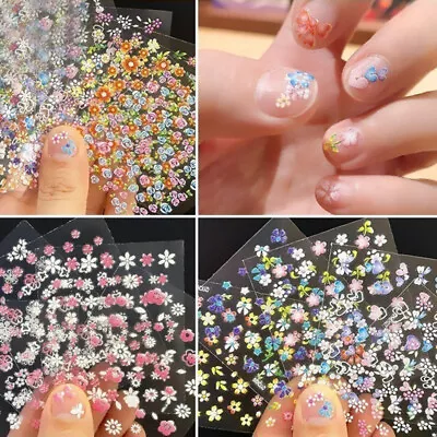 Nail Decoration Nail Sticker Nail Art Flowers Nail Sticker Set Nail Accessories  • £2.84