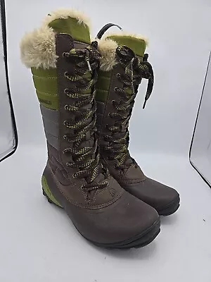 Women's Merrell WinterBelle Performance Boots Waterproof Opti-Warm Brown 8.5 • $22.47