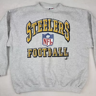 Vintage Logo Athletic NFL Pittsburgh Steelers Pro Line Sweatshirt Mens XXL • $30