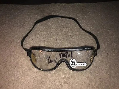 Swiss Skydiver Kenny Mcpeek Signed 145th Preakness Logo Horse Racing Goggles Coa • £61.85