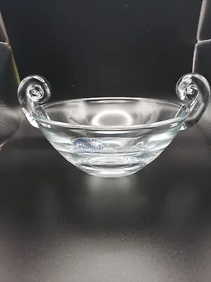 Poland Badash Handmade Crystal Chelsea Bowl Scroll Handles Original Label  • $25