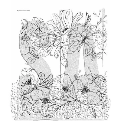 £25.99 • Buy Tim Holtz Cling Rubber Stamps - Floral Trims CMS461
