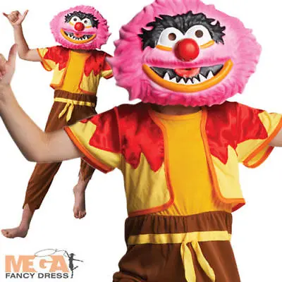 Animal The Muppets Boys Fancy Dress TV Puppet Kids Halloween Costume Outfit  • £16.99