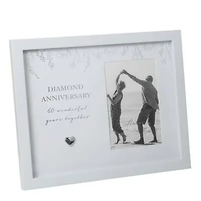 Amore By Juliana Collection Diamond Wedding Anniversary 4 X 6 Photo Frame Gift • £19.99