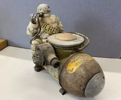 Vintage Rare 1930’s French Cast Iron Michelin Man (Bibendum) Air Compressor • £1600