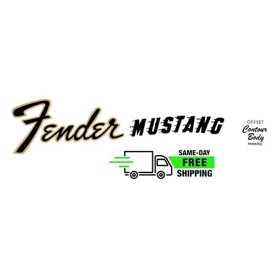 Fender Mustang Decal Ultra-hi-res Waterslide Headstock NEW Non-Metallic • $8.84