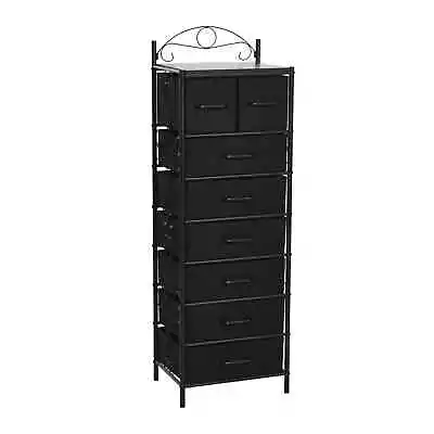 NEW Tall Dresser 8 Drawers Fabric Storage Bin Organizer Tower For Bedroom Narrow • $129.99