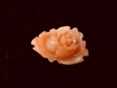 Vintage Carved Rose Salmon/Angelskin Coral 1.4g/6.9ct • $120