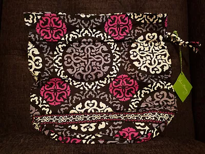 Vera Bradley Ditty Bag In Canterbury Magenta - Black White Pink Gray - NWT • $30