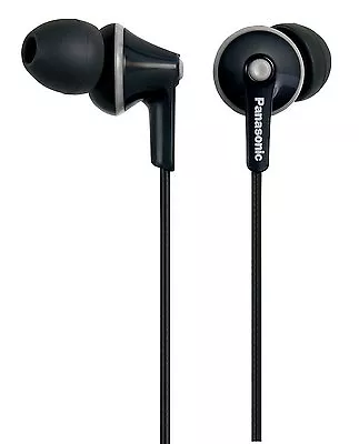 Panasonic Japan Inner Ear Phone Earphone HeadPhone RP-HJE165-K Black • £13.15