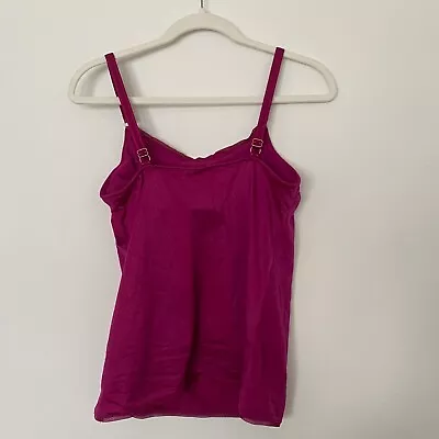 Amoena Leona Pocketed Mastectomy Adjustable Bra Tank Top W Breast Forms Size 12 • $39.99