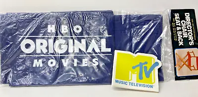 Vintage HBO Original Movies Canvas Director's Chair Seat & Back + MTV Post Its • $24.99