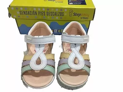 Pablosky Olimpo Blanco Leather Sandals Eu 19 Uk Baby 3  • $22.10