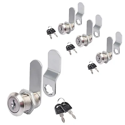 4 Set Universal Tool Box Locks Chest Key Storage Truck Safe Cylinder Cam Locks • $11.99