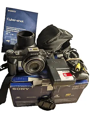 Sony Cybershot DSC-H3 8.1MP Compact Digital Camera Black With Accessories • $125