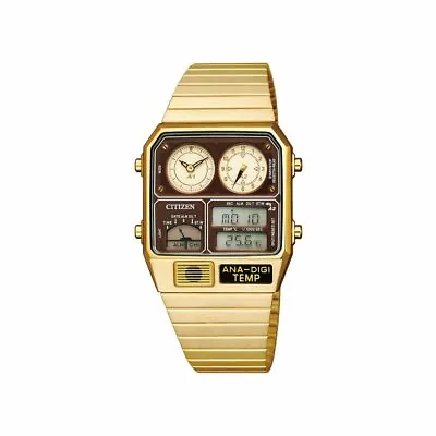 Citizen JG2103-72X Watch Analogitemp ANA-DIGI TEMP Gold Shipping From Japan • $631.98