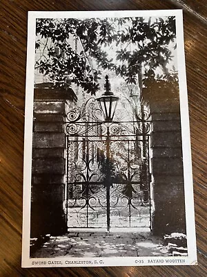 $14.99 • Buy Vintage Postcard Sword Gates Charleston South Carolina SC