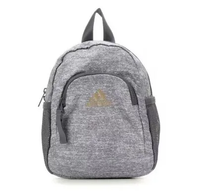 NEW Adidas Linear 3 Mini Backpack Gray Bag New With Tags • $42.72
