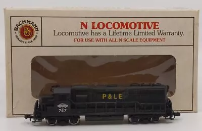 Bachmann 4012 N Scale P&LE Diesel Locomotive #747 EX/Box • $35.54