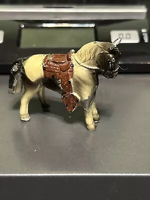 Vintage Die Cast Horse Saddle Figurine Painted Western 2 3/4  Made In Japan • $9.99