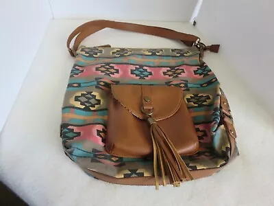 Madden Girl Aztec Print Canvas  Shoulder Bag • $14.39