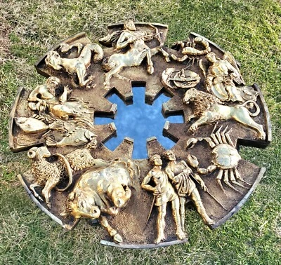 $749 • Buy Vintage Mid Century Modern Finesse Originals Zodiac Mirror