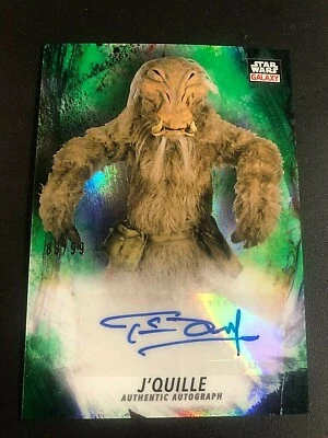 £14.46 • Buy TIM DRY As J'QUILLE 2021 Topps Star Wars Galaxy AUTOGRAPH Green Serial #d /99