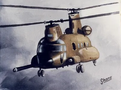 Military Art Print 11x14 MH-47 Chinook • $10