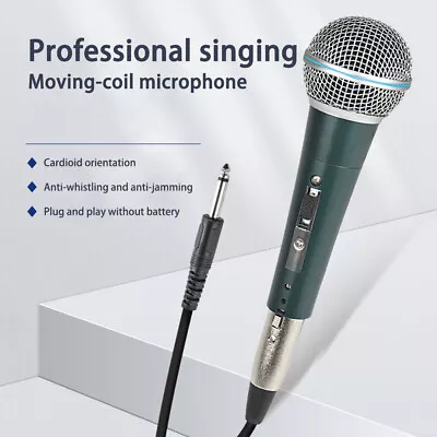 Dynamic Vocal Microphone For Recording Karaoke PA DJ Music Inc 3meter XLR Jack • $22.60