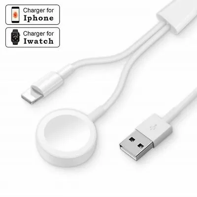 2 In 1 Apple Watch 7/SE06/5/4/32 Wireless Charger IWatch Magnetic Charging Dock  • $9.75