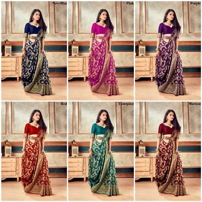 £34.79 • Buy Sari Saree Indian Designer New Party Wear Women Wedding Bollywood Pakistani Sari